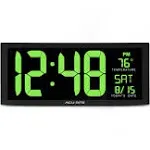 AcuRite 75155M 14.5" Large Green LED Digital Clock Inch