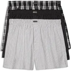 Calvin Klein Cotton Classics 3-Pack Woven Boxer Nb4006