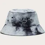 Mercedes AMG Petronas F1 Formula One Team Black Tie Dye Bucket Hat - OSFM