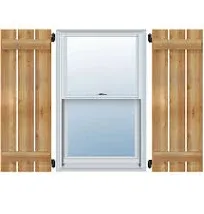 E Kena Millwork TimberCraft Five 5 3/8" Boards Spaced Board-n-Batten Shutter