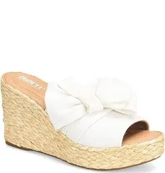 Born� | Born Adalia Wedge Sandal - Ivory/Off White | Realry