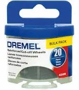 Dremel 426B 1-1/4&#034; Fiberglass Reinforced Cut-Off Wheels (20 Per Pkg.)