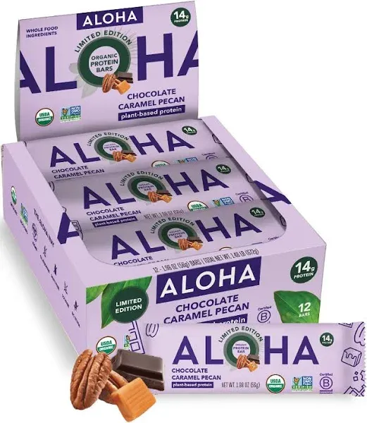 Aloha Organic Plant Based Protein Bars