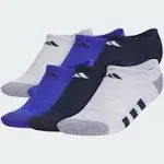 Adidas Athletic Cushioned 6-Pack No-Show Socks Kids Multicolor / Collegiate Navy / Blue