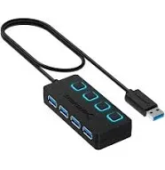 Sabrent USB 2.0 Sharing Switch Up To 4 Computers and Peripherals USB-USS4