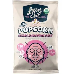 LesserEvil Himalayan Pink Salt Organic Popcorn