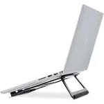 Aluminum Portable Foldable Laptop Support Stand for Laptops up to 13&#034; Black