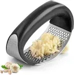 Zulay Kitchen Garlic Press Rocker Set Black