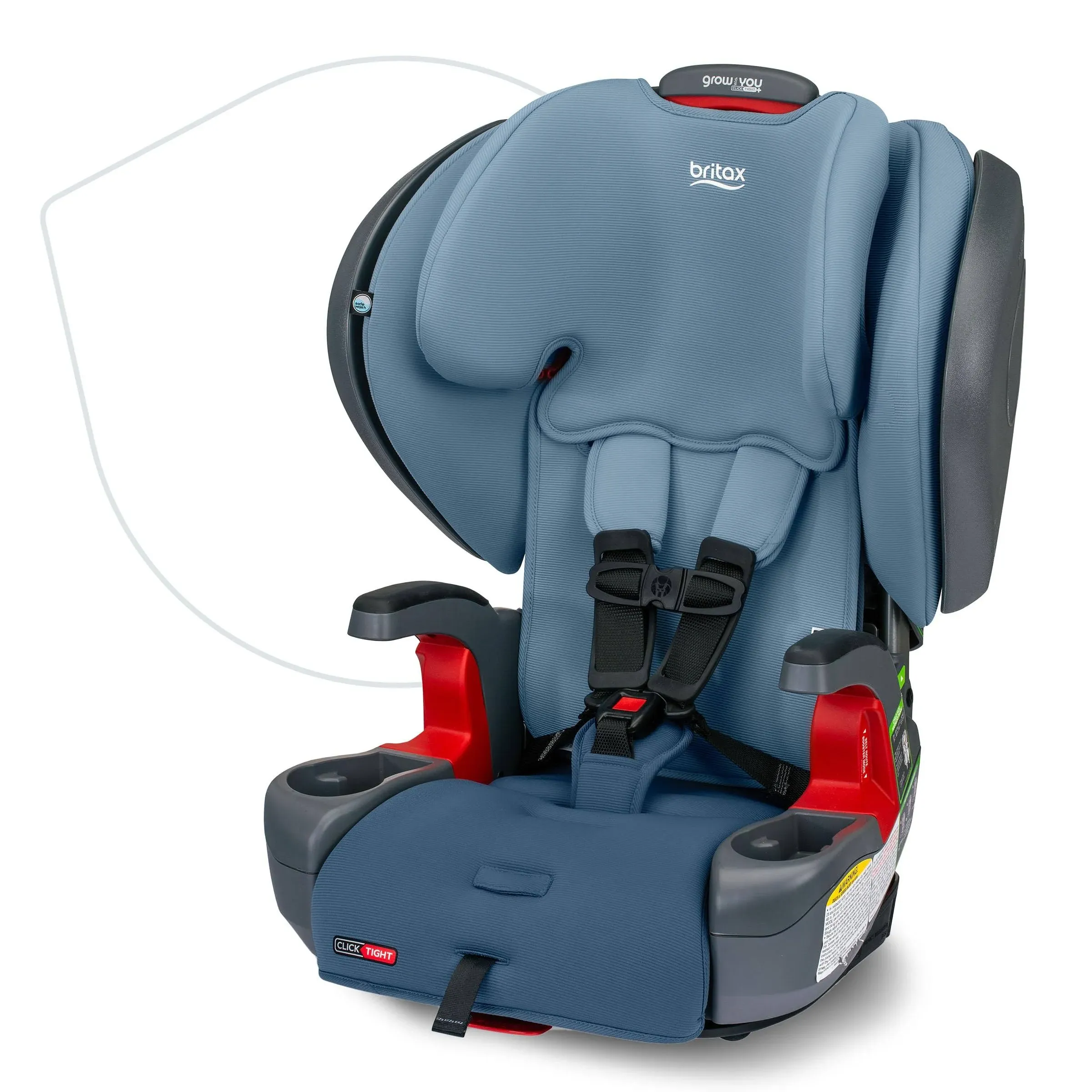 Britax Grow with You ClickTight Plus Harness Booster - Blue Ombre