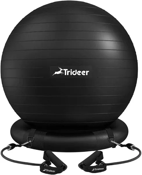 Trideer Ball Chair Yoga Ball Chair Exercise Ball Chair with Base for Home