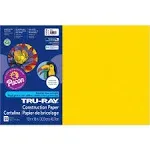 Tru-Ray Sulphite Construction Paper 12 x 18 inch Yellow, 50 Pack