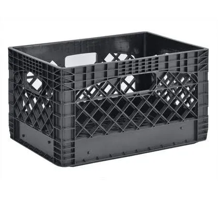 Juggernaut Storage 24 Quart Stackable Storage Crate with Handles (3 Pack)