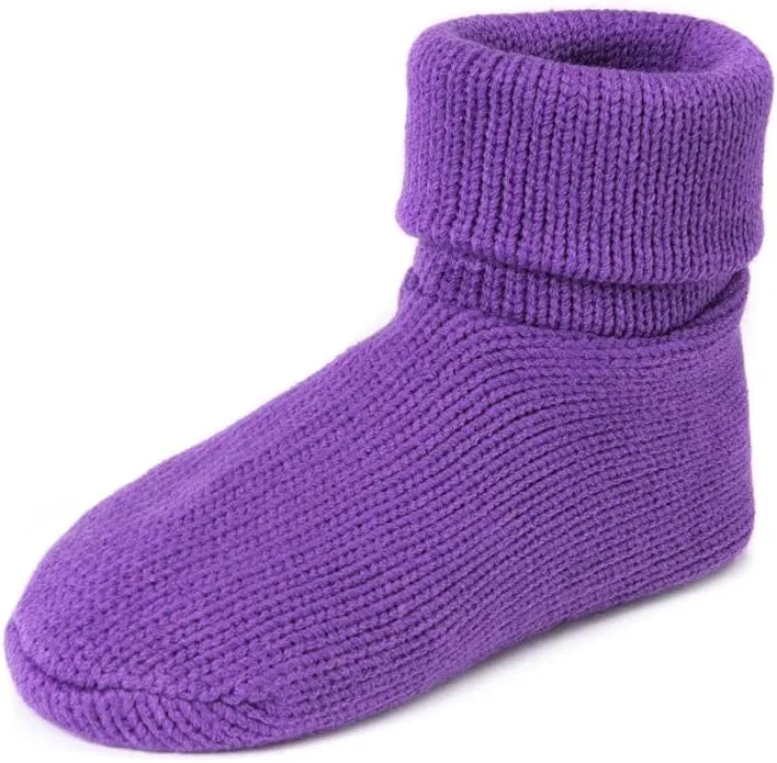 MUK Luks Cuff Sock Women's Slipper - Lilac Size One Size