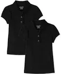 The Children's Place Girls' Short Sleeve Ruffle Pique Polo