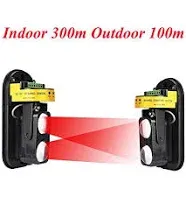 Dahszhi Dual Laser Detector Alarm Beam Sensor Indoor 300m Outdoor 60m Infrare...