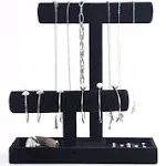 Coward 2 Tier Necklace Bracelet Holder Organizer With ring Tray Jewelry Display