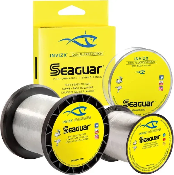 Seaguar InvizX Freshwater 100% Fluorocarbon Fishing Line