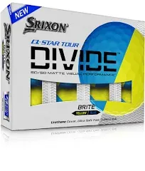 Srixon Q-Star Tour Divide Blue/Yellow 1 Dozen Golf Balls New