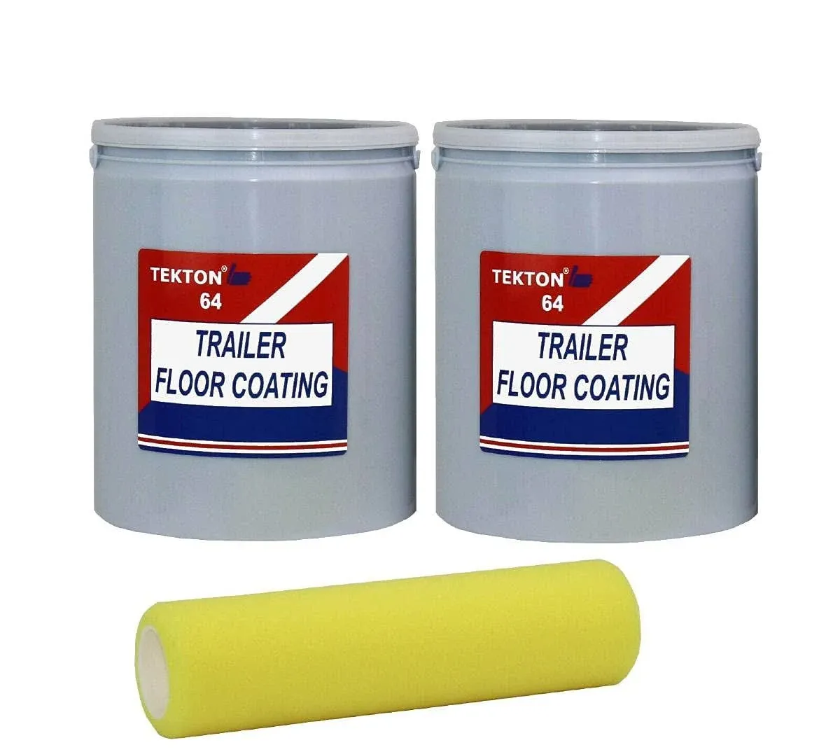 Trailer Floor Coating Protects Trailer Floors, Ramps and Walls (Black, 2 Gallons) Includes 1 Foam Cover