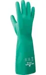 Showa Chemical Resistant Gloves, Nitrile, XL, PR Green 717-10