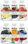 Noka Superfood Fruit Smoothie Pouches Variety Pack, Healthy Snacks with Flax See