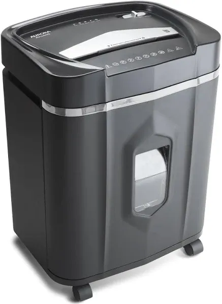 Aurora AU1640XA Anti-Jam 16 Sheet Crosscut Paper/CD and Credit Card/ 5 Gal pullout basket Shredder