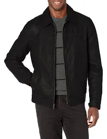 Tommy Hilfiger Men&#039;s Classic Faux Leather Jacket - Black Medium  $195