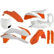 Acerbis Full Plastic Kit 14' Factory KTM - Fits: KTM 450 XC-F 2013-2014