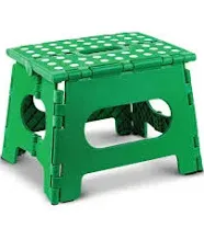 Folding Step Stool - The Lightweight Step Stool is Sturdy Enough to Support A...