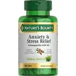 Nature's Bounty Anxiety & Stress Relief Tablets