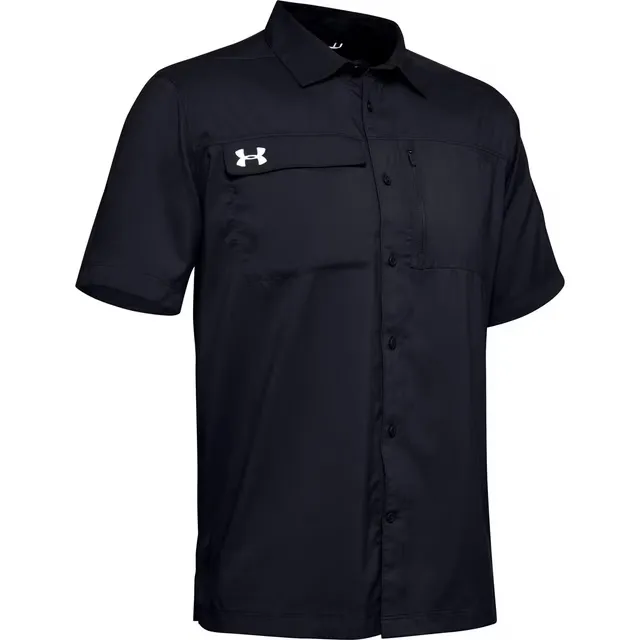 Under Armour Men's Motivate Coach Woven Shirt, Black / M