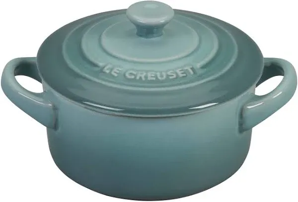 Le Creuset Mini Round Cocotte | Stoneware Olive, 8 fl. oz.