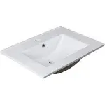 Fresca Torino 24" White Integrated Sink with Countertop