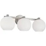 Ansley 3 Light 22.75 inch Brushed Nickel Vanity Light Wall Light