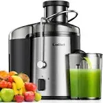 Juicer Machine, 500W with 3” Wide Mouth for Whole Fruits and Black 