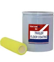 Protects Trailer Floors, Ramps and Walls (Grey, 2 Quarts Includes 3" Roller) Non Skid Paint