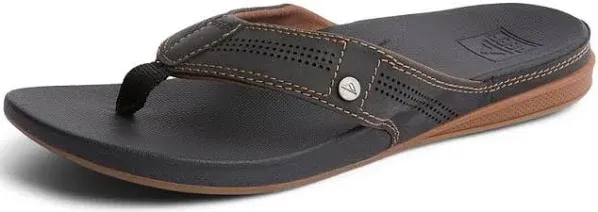 REEF Cushion Lux Men's Flip Flop, Ultra Soft Cushion Footbed, Full Grain Leather Strap