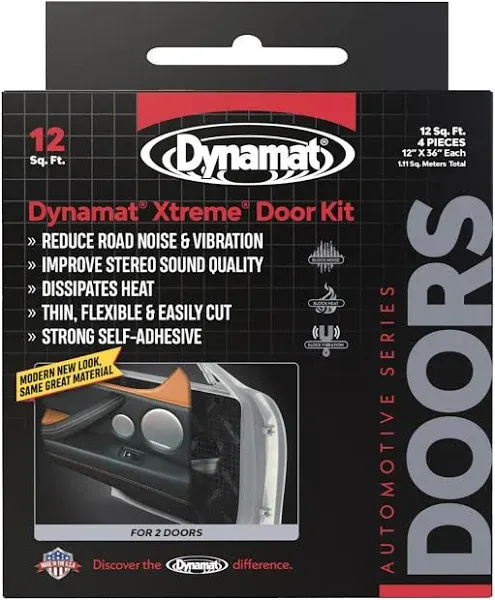 10435  Xtreme Sound Dampening Self-Adhesive Door Kit 4 Sheets 12&#034; X 36&#034; O01366