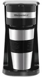 Elite Gourmet Personal 14oz Single-Serve Compact Coffee Maker Brewer