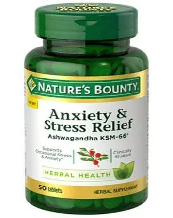 Nature's Bounty Anxiety & Stress Relief Tablets