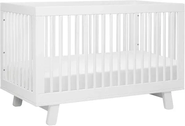 Babyletto Hudson 3-in-1 Convertible Crib with Toddler Conversion Kit Grey / White