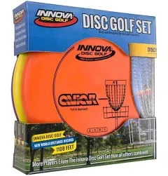 Innova Disc Golf Set – Driver, Mid-Range & Putter, Comfortable DX Plastic, Colors May Vary (3 Pack)