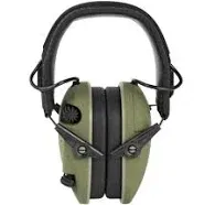 Walkers Razor Slim Shooter Electronic Hearing Protection Earmuffs, Green Patriot