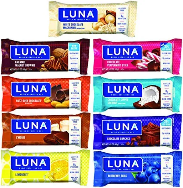 Luna Nutrition Bar Lemon Zest -- 15 Bars