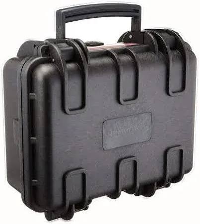 Small Hard Camera Carrying Case, 12 x 11 x 6 Inches, Black, Solid