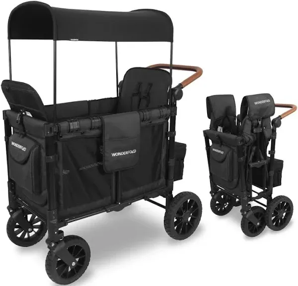 W2 Luxe Double Stroller Wagon (2 Seater) | WonderFold