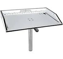 Magma Bait-Filet Mate Table w-LeveLock Mount - 20" - White-Black