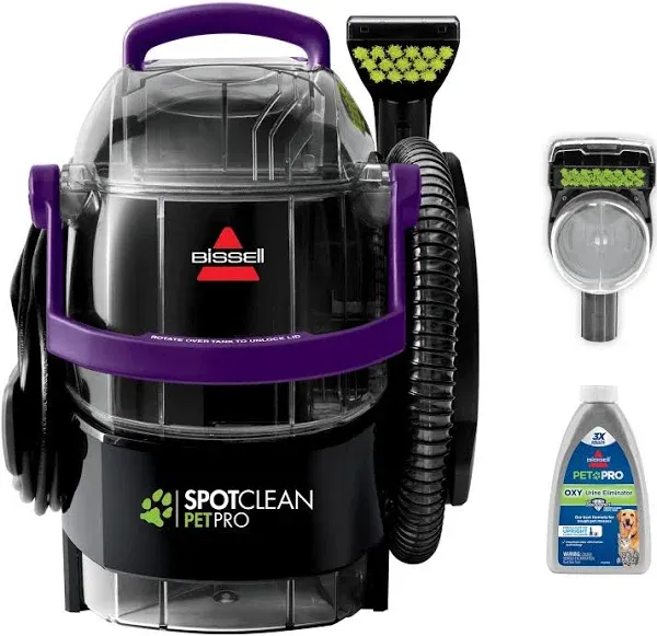 Bissell 2458 SpotClean Pet Pro Portable Carpet Cleaner Dirty Water Tank Crack