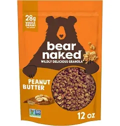 Bear Naked Granola Cereal, Breakfast Snacks, Peanut Butter (3 Bags)