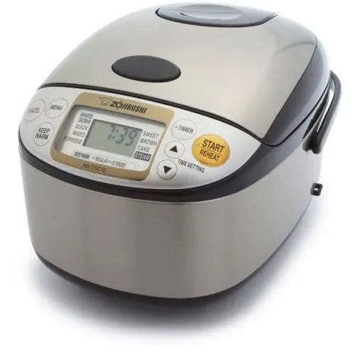 NS-TSC10 5-1/2-Cup (Uncooked) Micom Rice Cooker and Warmer, 1.0-Liter, Stainless